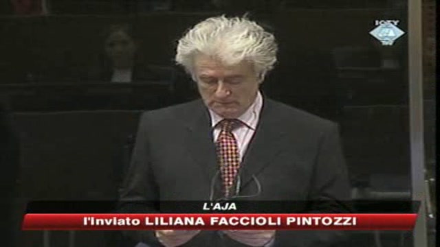 L'Aja, udienza preliminare del processo a Karadzic
