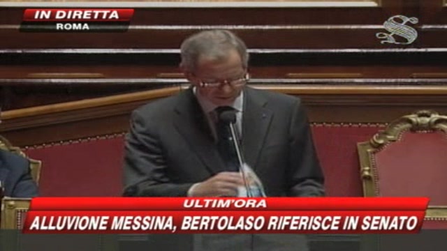 Messina, Bertolaso al Senato: 25 i morti, 9 i dispersi