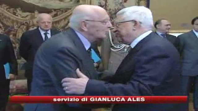 Roma, visita del presidente palestinese Abu Mazen