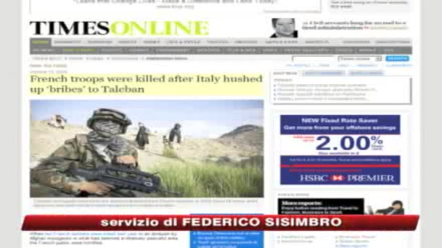 Times: Pagate i talebani, Palazzo Chigi smentisce