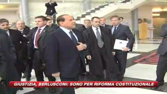 Giustizia, Berlusconi vuole la riforma costituzionale