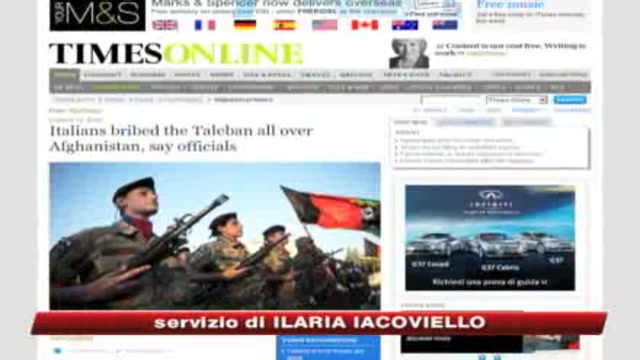 Kabul smentisce il Times: False le accuse all'Italia