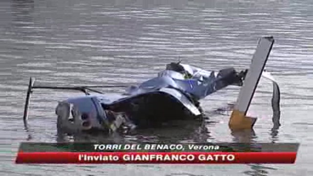 Elicottero cade nel lago di Garda, due morti