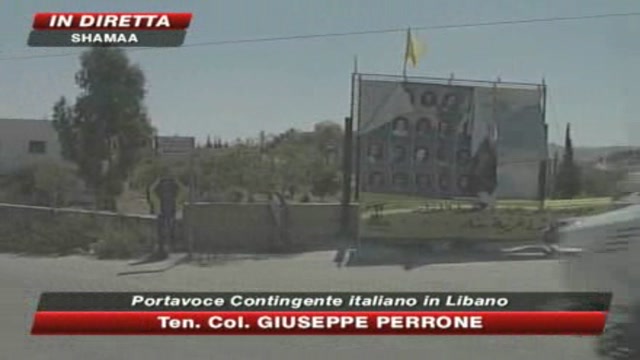 Libano, Napolitano visita il contingente italiano