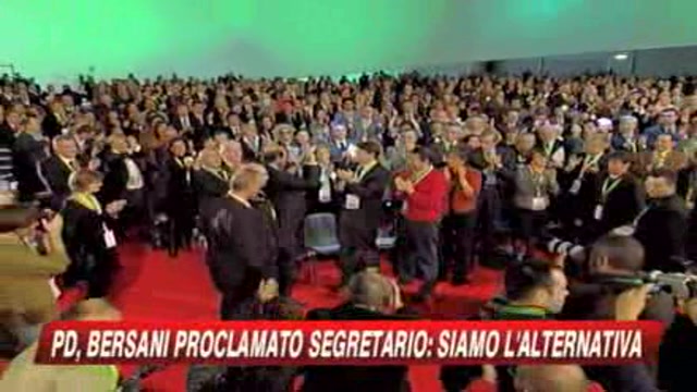 Il Pd proclama Pier Luigi Bersani segretario