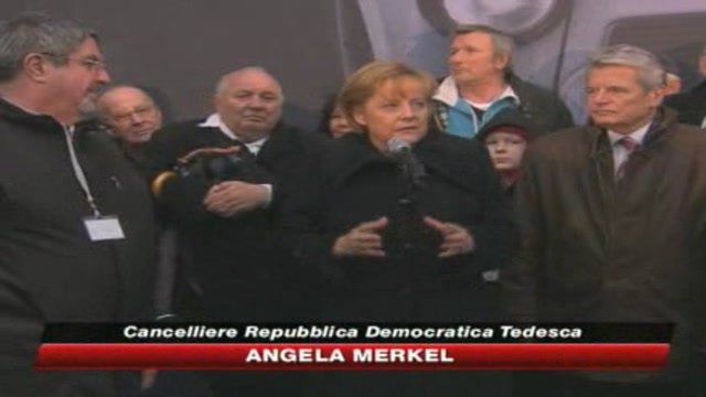 Muro Berlino, Merkel: Festa d'Europa, non solo nostra