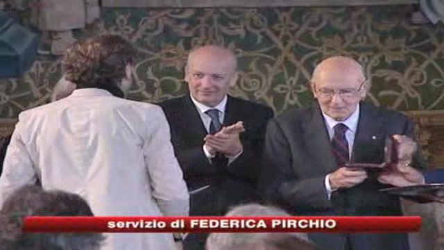 Napolitano consegna i premi Vittorio de Sica 