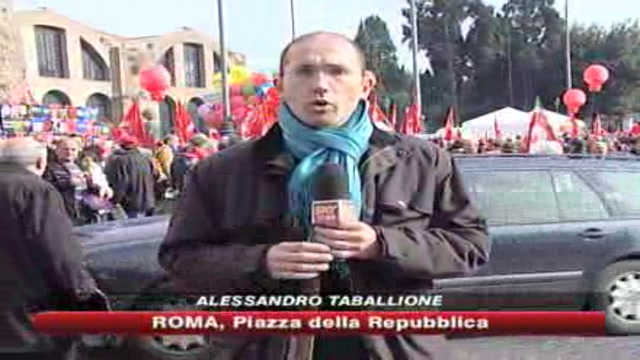Roma, la Cgil in piazza contro la crisi