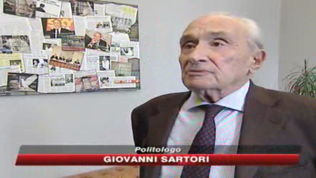 Sartori: Berlusconi ha interesse ad andare al voto