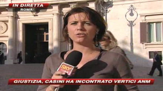 Giustizia, Casini incontra i vertici dell'Anm