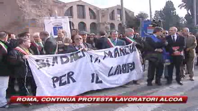 Alcoa, 500 lavoratori in protesta nella capitale