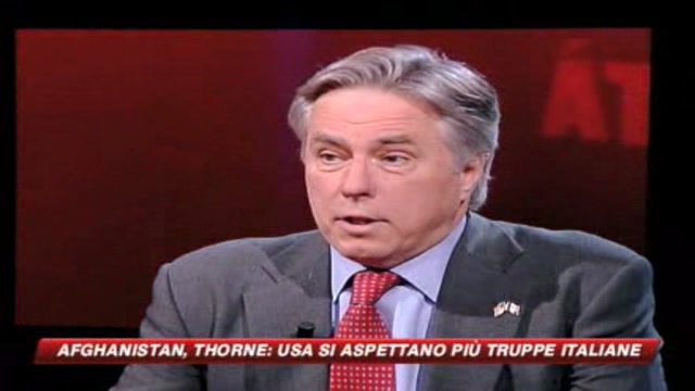 Thorne: più truppe italiane in Afghanistan
