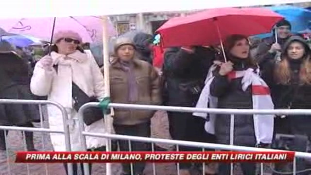 Prima alla Scala, protesta degli enti lirici italiani