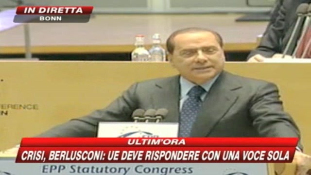 Berlusconi: Con il G8 contro gli speculatori