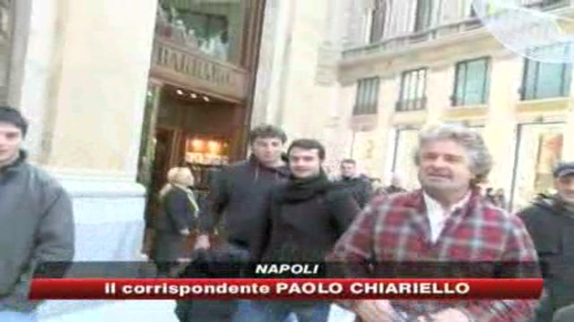 Napoli, Grillo: Io come Obama
