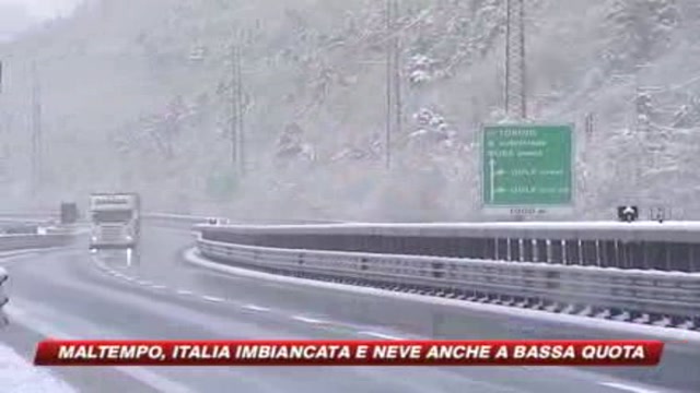 Maltempo in tutta Italia e Milano attende la prima neve