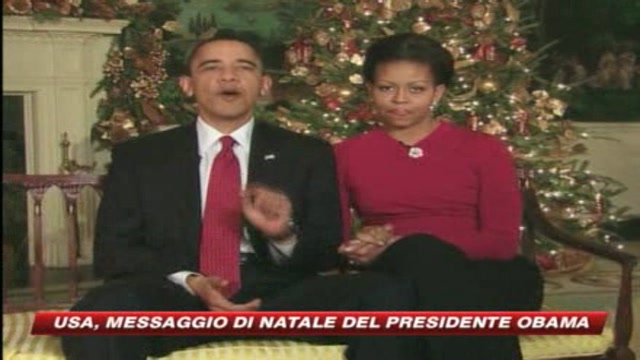 Auguri di buon Natale dalla famiglia Obama