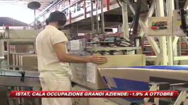 Istat, cala occupazione grandi aziende: -1,9% a ottobre