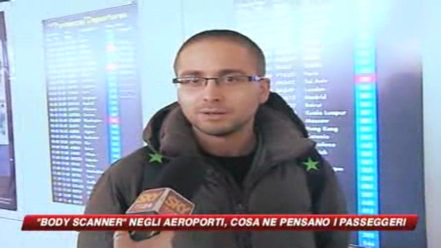 Body scanner anche negli aeroporti italiani