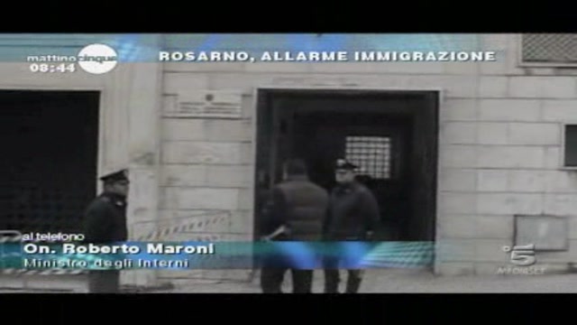 Rosarno, Maroni: caos per troppa tolleranza