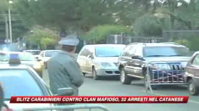 Catania, blitz antimafia. 32 persone in manette
