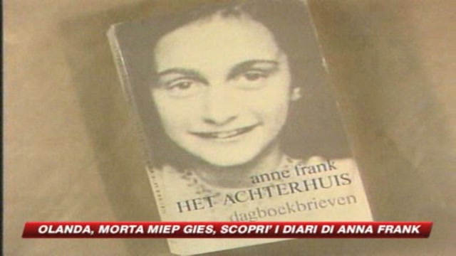 Olanda, morta Miep Gies. Scoprì i diari di Anna Franck