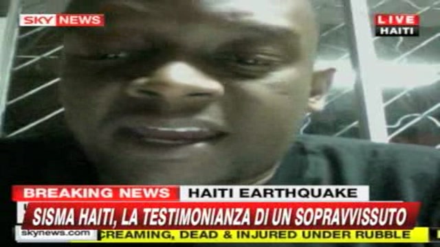 Terremoto Haiti: il racconto di un sopravvissuto