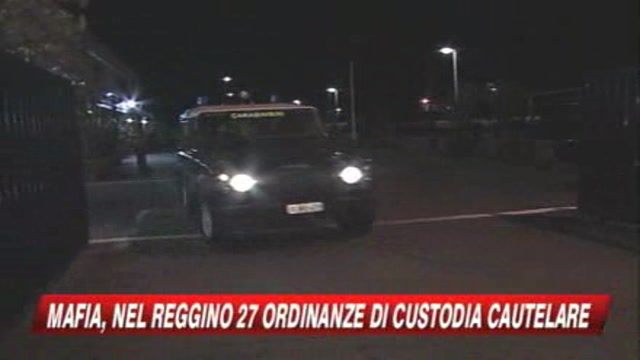 Mafia, 27 arresti a Reggio Calabria