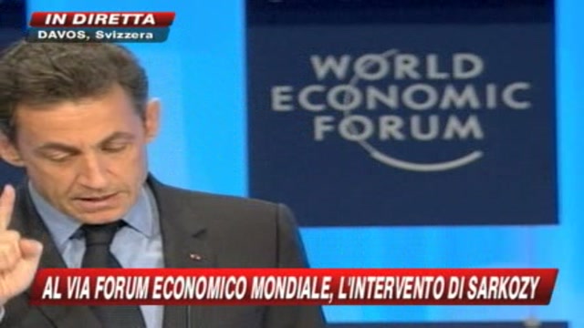 Davos, Sarkozy: c'è bisogno di una nuova Bretton Woods