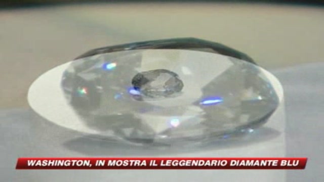 In mostra a Washington il leggendario diamante blu 