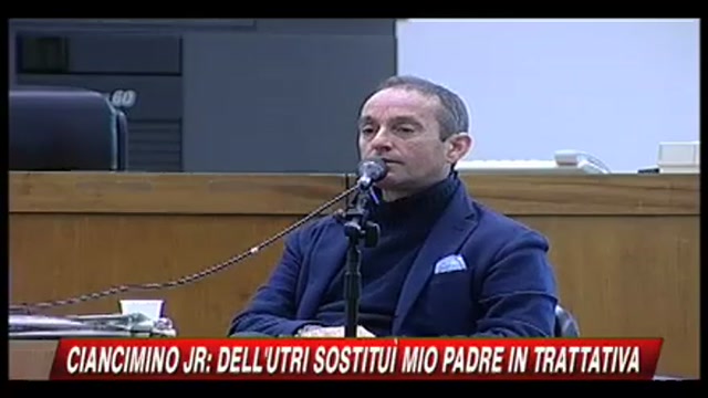 Massimo Ciancimino: Dell'Utri sostituì mio padre nella trattativa
