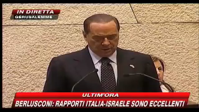 Berlusconi: combatteremo insieme a voi rigurgiti di antisemitismo