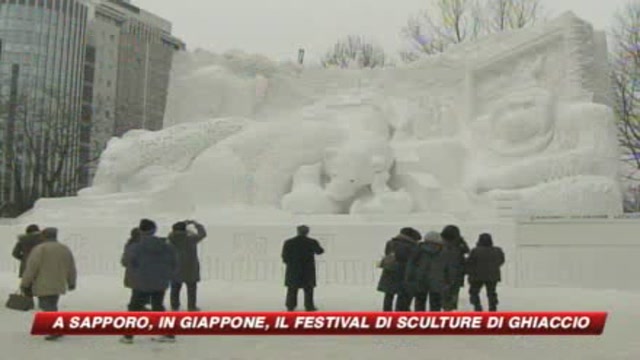 Il festival delle sculture di ghiaccio