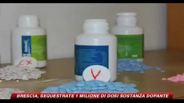 Brescia, sequestrate 1 milione di dosi sostanza dopante