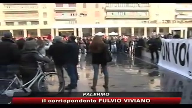 Palermo, manifestazione di solidarietà per magistrati mafia