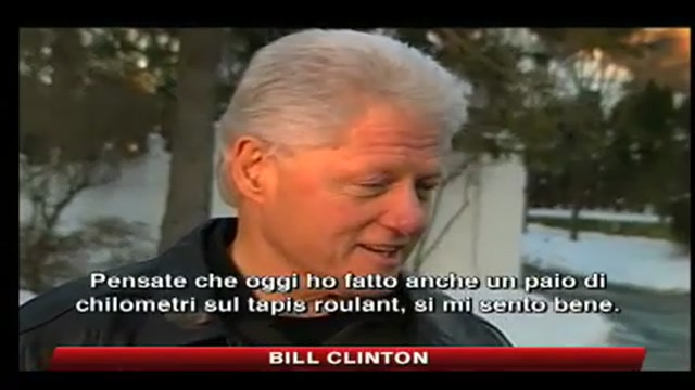 Intervento Bill Clinton, ex presidente: mi sento benissimo