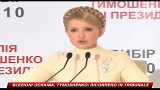 Elezioni in Ucraina: Timoshenko ricorrerà in tribunale