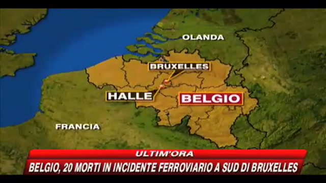 Belgio: 20 morti in uno scontro ferroviario