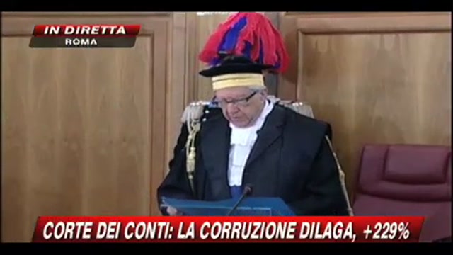 Corruzione, parla il presidente della Corte dei Conti