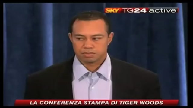 La conferenza stampa di Tiger Woods