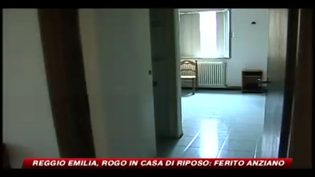 Reggio Emilia, rogo in casa di riposo: ferito anziano