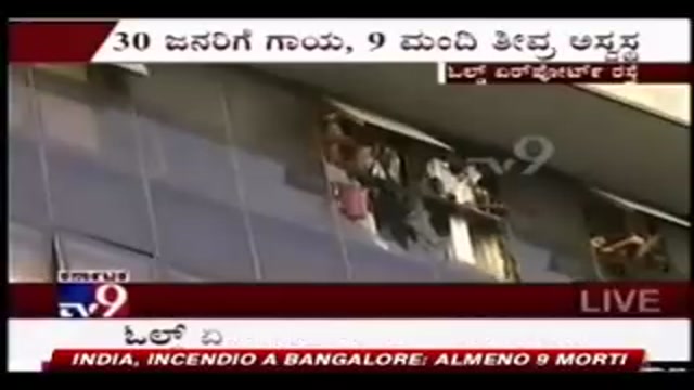 India, incendio a Bangalore almeno 9 morti