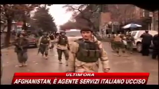 Afghanistan, è agente servizi italiano ucciso