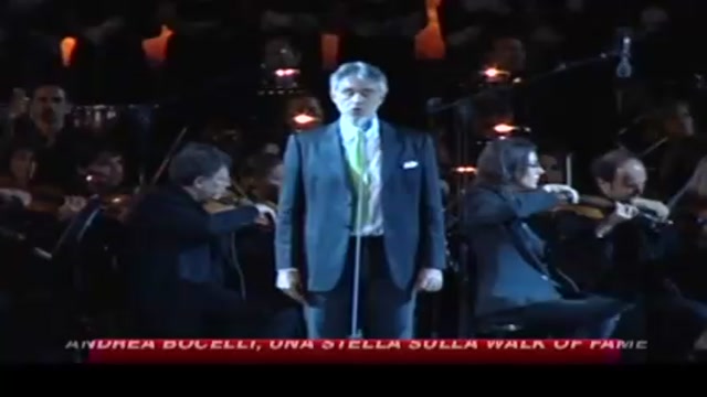 Andrea Bocelli, settimo italiano ad avere la sua stella