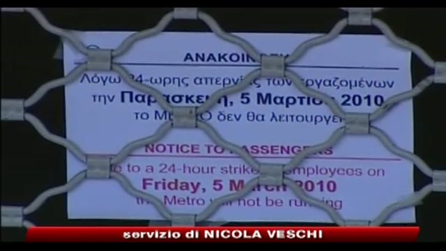 Grecia, sciopero contro il piano  anti-crisi varato dal governo