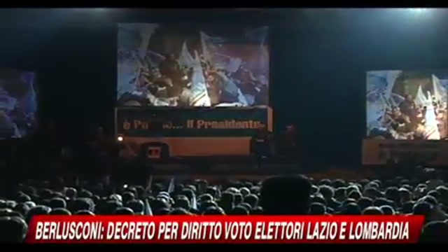 Berlusconi decreto per diritto di voto agli elettori di Lazio e Lombardia