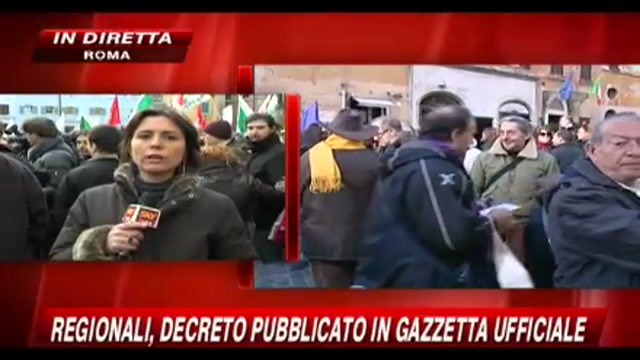 Decreto Regionali, il PD in piazza per protesta