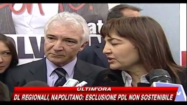 Regionali, Renata Polverini sul decreto salva liste