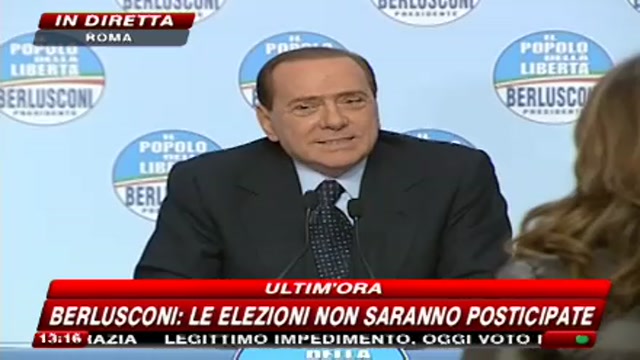 Conferenza Berlusconi – 16/a parte: manifestazione Pdl il 20 marzo
