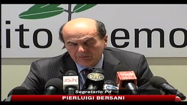 Regionali, la conferenza stampa di Bersani